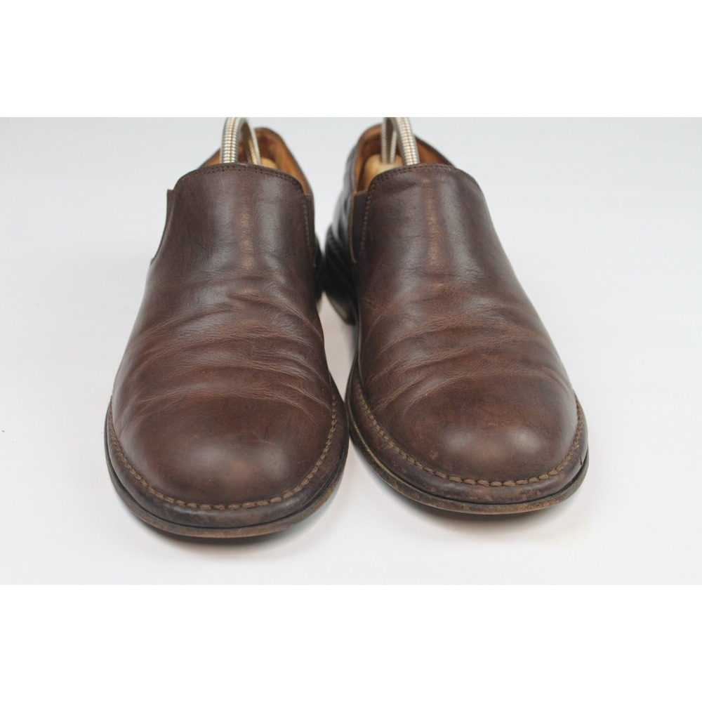 John Varvatos Size US 10 Brown Leather Loafers Slip On Made In Italy - Picture 5 of 9